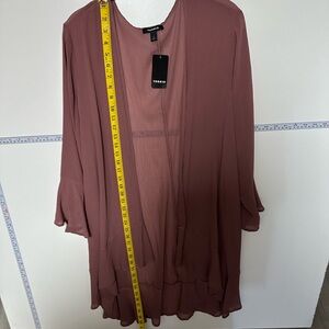 Torrid Dusty Rose Open Front Cardigan